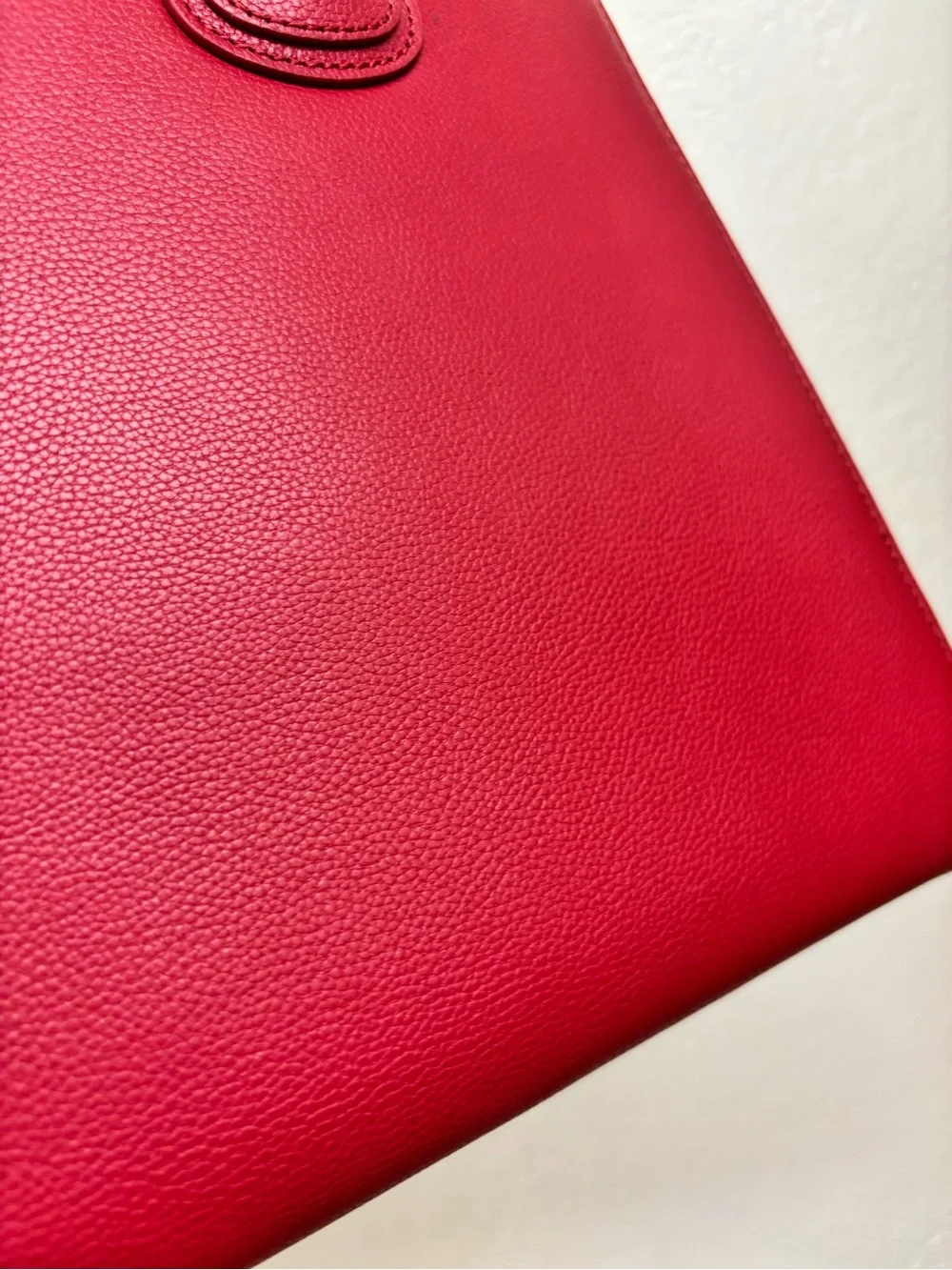 Moncrief London Brooke cherry Red Leather Tote